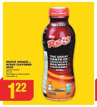 No Frills Nestlé shakes or m2go flavored milk, 473 ml offer