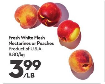 Longo's Fresh white flesh nectarines or peaches offer