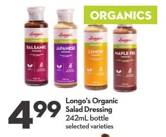 Longo's Longo's organic salad dressing offer