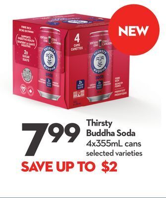 Longo's Thirsty buddha soda offer
