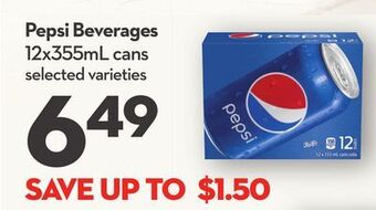 Longo's Pepsi beverages offer