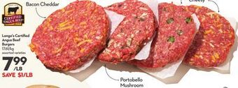 Longo's Longo's certifi ed angus beef burgers offer