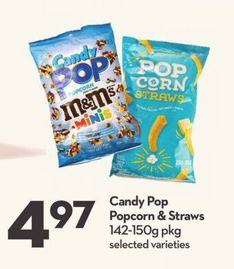 Longo's Candy pop popcorn & straws offer