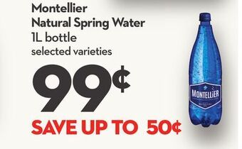 Longo's Montellier natural spring water offer