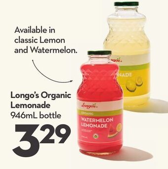 Longo's Longo's organic lemonade offer