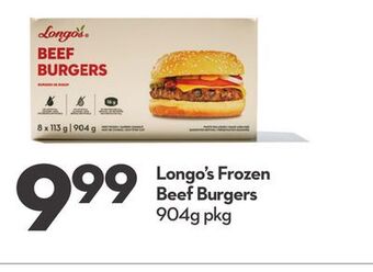 Longo's Longo's frozen beef burgers offer