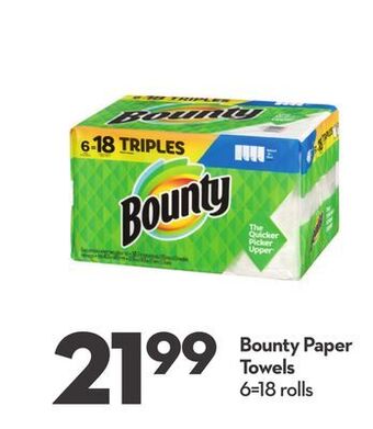 Longo's Bounty paper towels offer