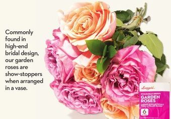 Longo's Longo's 6 stem garden rose bouquet offer