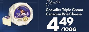 Longo's Chevalier triple cream canadian brie cheese offer