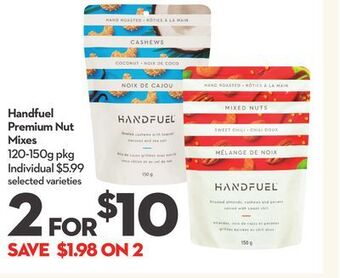 Longo's Handfuel premium nut mixes offer