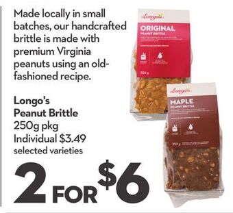 Longo's Longo's peanut brittle offer