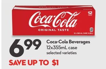 Longo's Coca-cola beverages offer