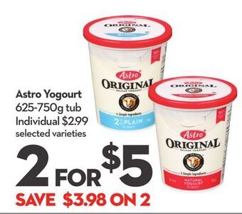 Longo's Astro yogourt offer