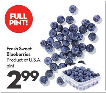 Longo's Fresh sweet blueberries offer