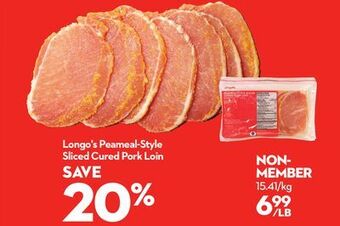 Longo's Longo's peameal-style sliced cured pork loin offer