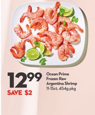 Longo's Ocean prime frozen raw argentina shrimp offer