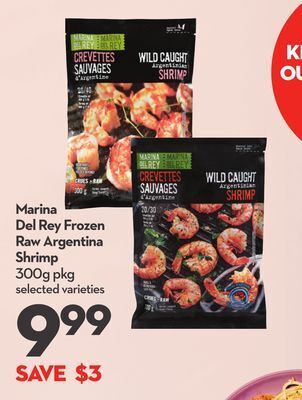 Longo's Marina del rey frozen raw argentina shrimp offer