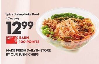 Longo's Spicy shrimp poke bowl offer