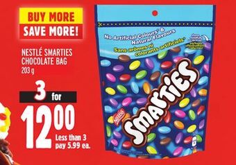 Metro Nestlé smarties chocolate bag offer