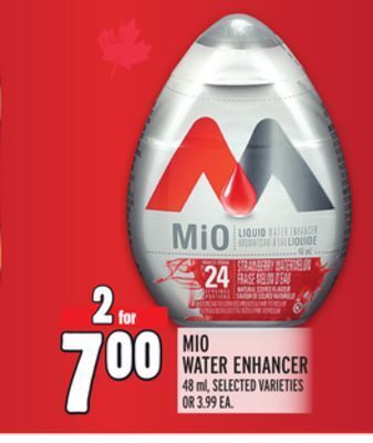Metro Mio water enhancer offer