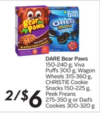 Sobeys Dare bear paws offer