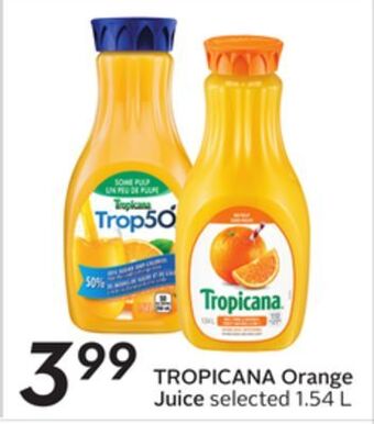 Sobeys Tropicana orange juice offer