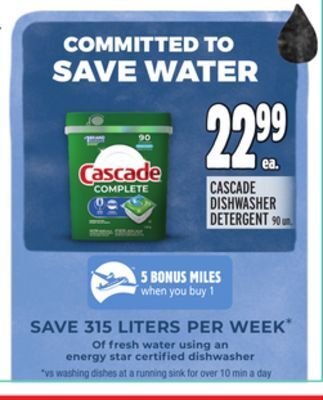 Metro Cascade dishwasher detergent offer
