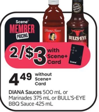Sobeys Diana sauces offer