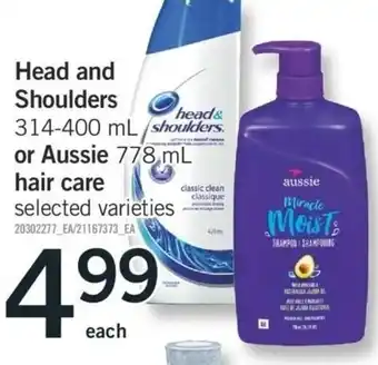 Fortinos Head and shoulders offer