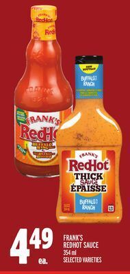 Metro Frank's redhot sauce offer