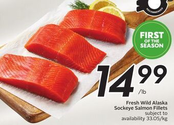 Sobeys Fresh wild alaska sockeye salmon fillets offer