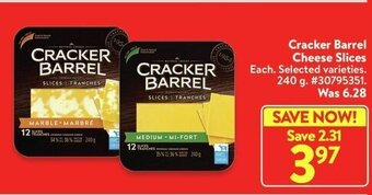 Walmart Cracker Barrel Cheese Slices offer