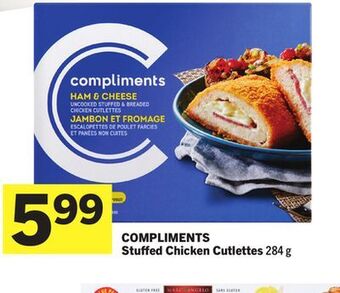 Foodland Compliments stuffed chicken cutlettes 284 g offer
