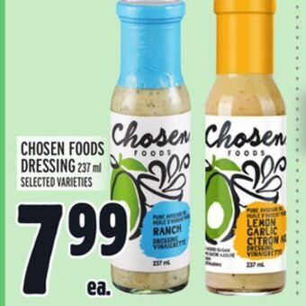 Metro Chosen foods dressing offer