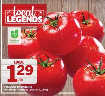 Foodland Hot house tomatoes canada no 1 offer