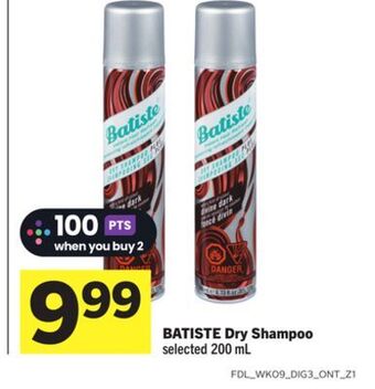 Foodland Batiste dry shampoo selected 200 ml offer