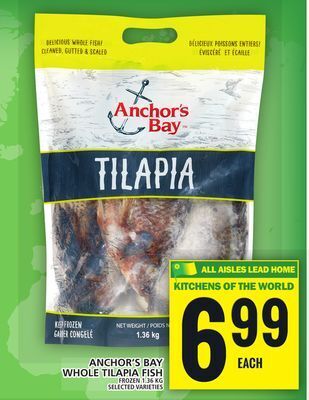 Food Basics Anchor's bay whole tilapia fish offer