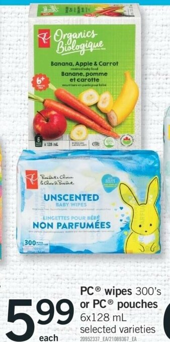 Fortinos PC wipes offer