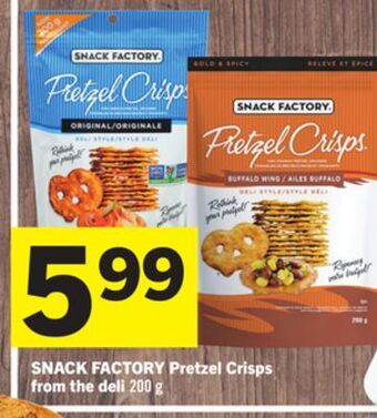 Foodland Snack factory pretzel crisps from the deli 200 g offer
