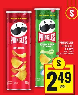 Food Basics Pringles potato chips offer