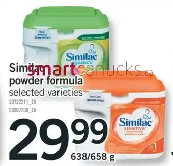 Fortinos Similare powder formula offer