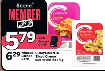 Foodland Compliments sliced cheese from the deli 150-170 g offer