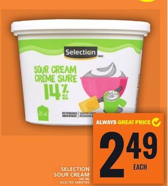 Food Basics Selection sour cream offer