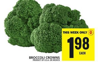 Food Basics Broccoli crowns offer