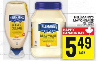Food Basics Hellmann's mayonnaise offer