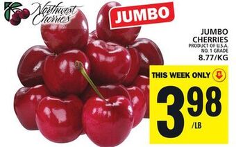 Food Basics Jumbo cherries offer
