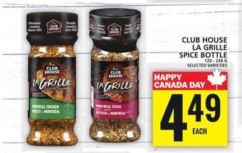 Food Basics Club house la grille spice bottle offer