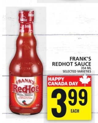 Food Basics Frank's redhot sauce offer