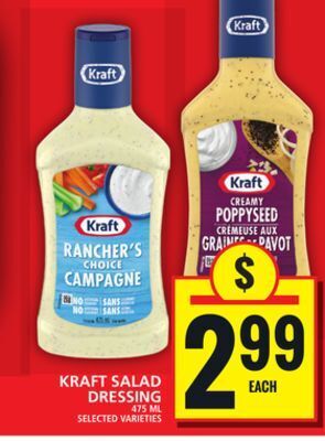 Food Basics Kraft salad dressing offer