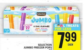 Food Basics Selection jumbo freezer pops offer